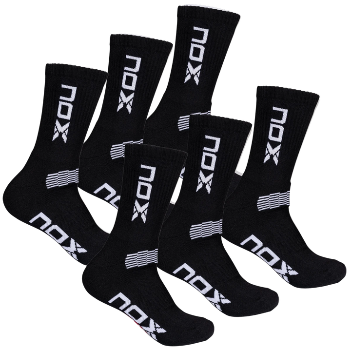 Technical crew socks in black/white