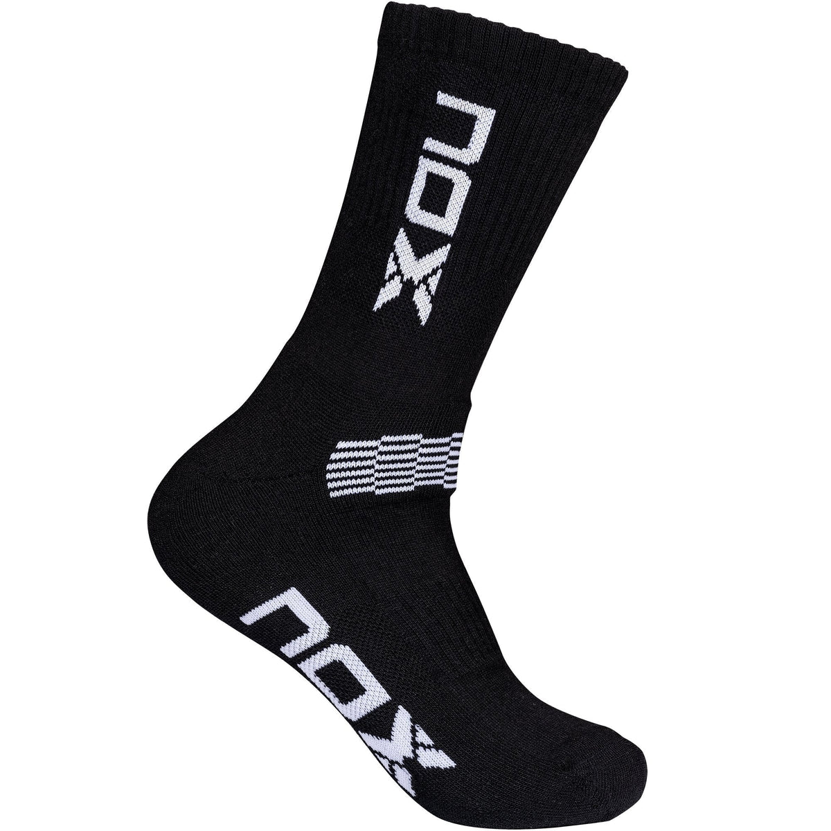 Technical crew socks in black/white