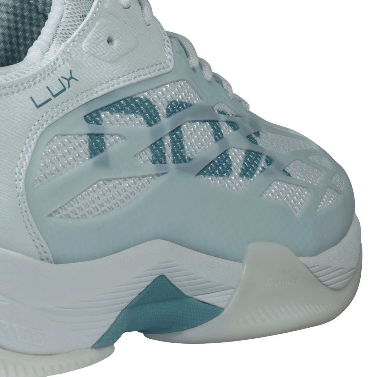 AT10 LUX Morning Mist/Turquoise Padel Shoes