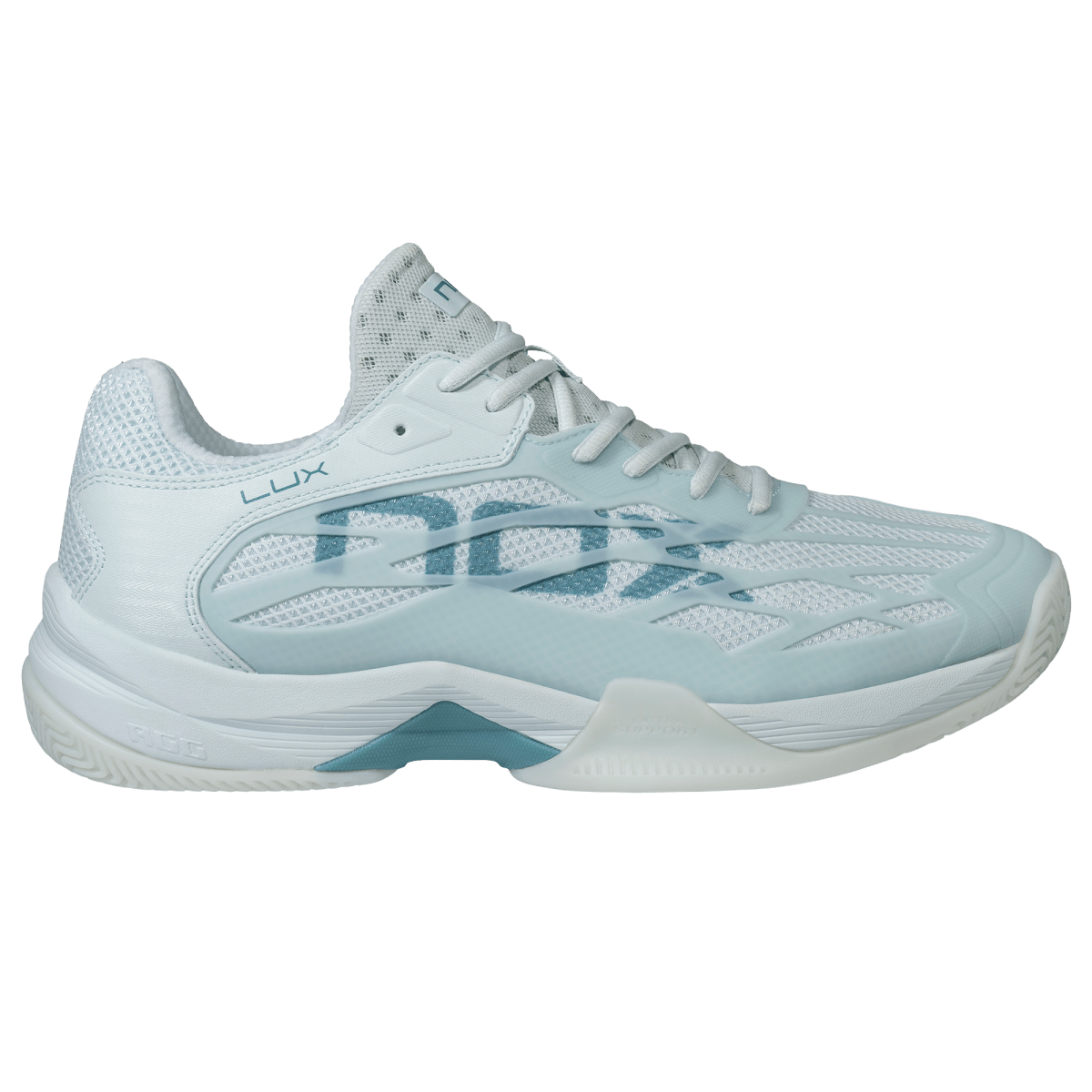 AT10 LUX Morning Mist/Turquoise Padel Shoes