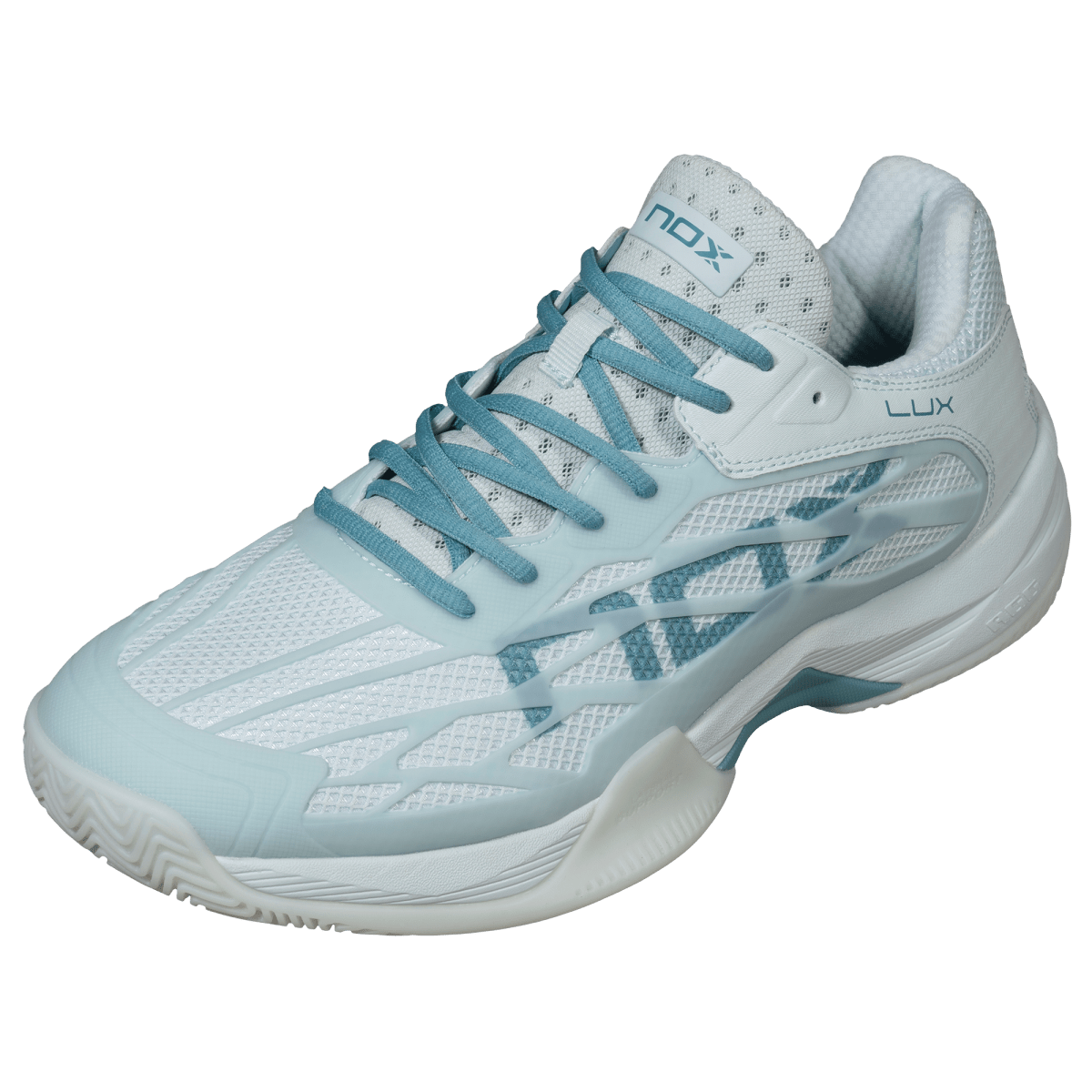 AT10 LUX Morning Mist/Turquoise Padel Shoes
