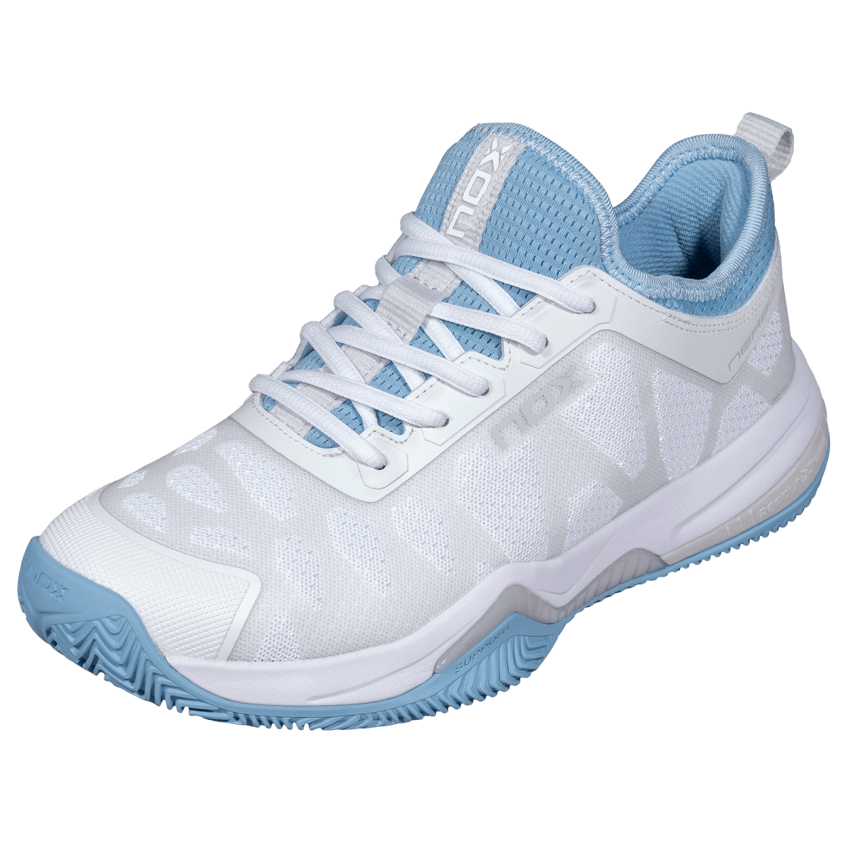 NERBO White/Sunset Blue Padel Shoes