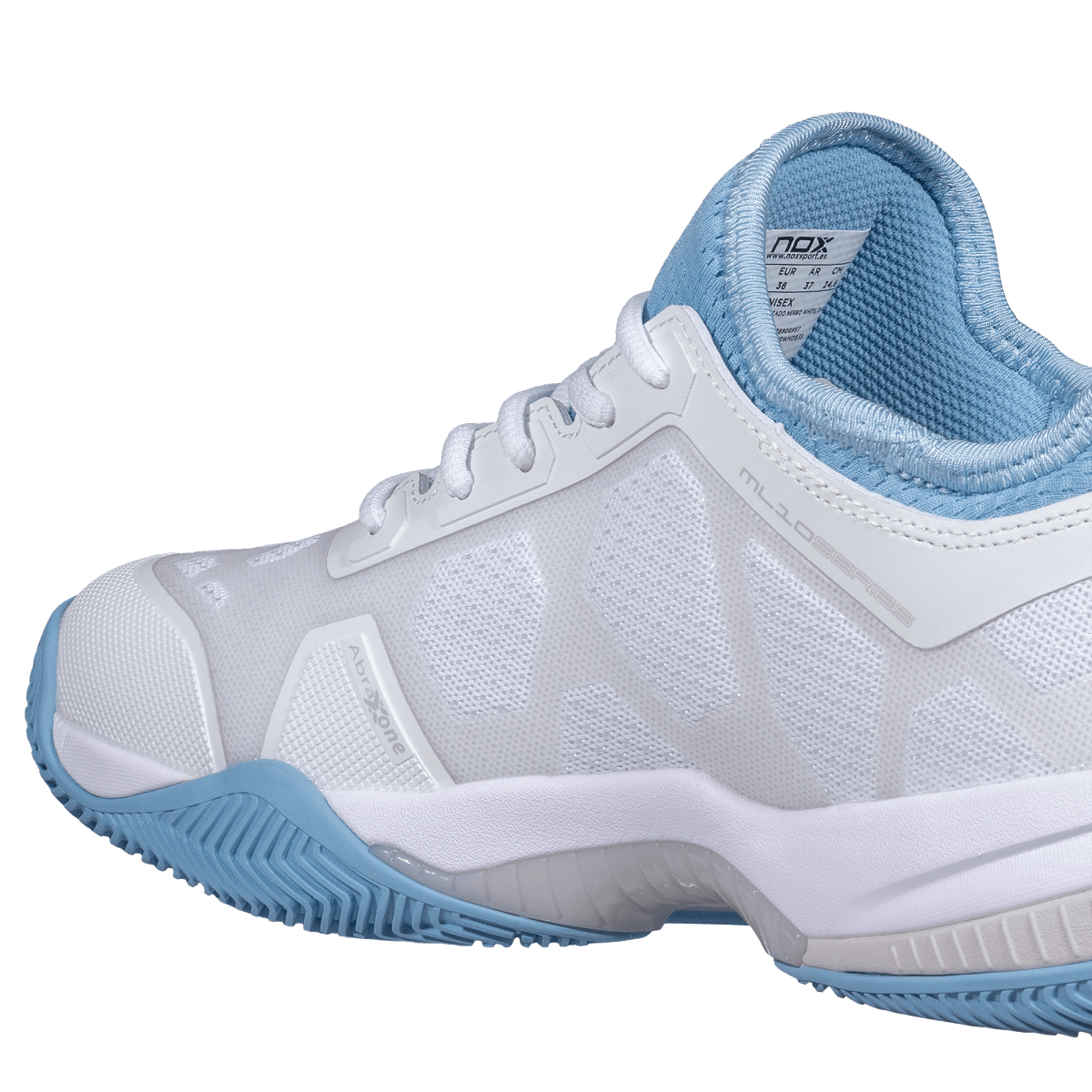NERBO White/Sunset Blue Padel Shoes
