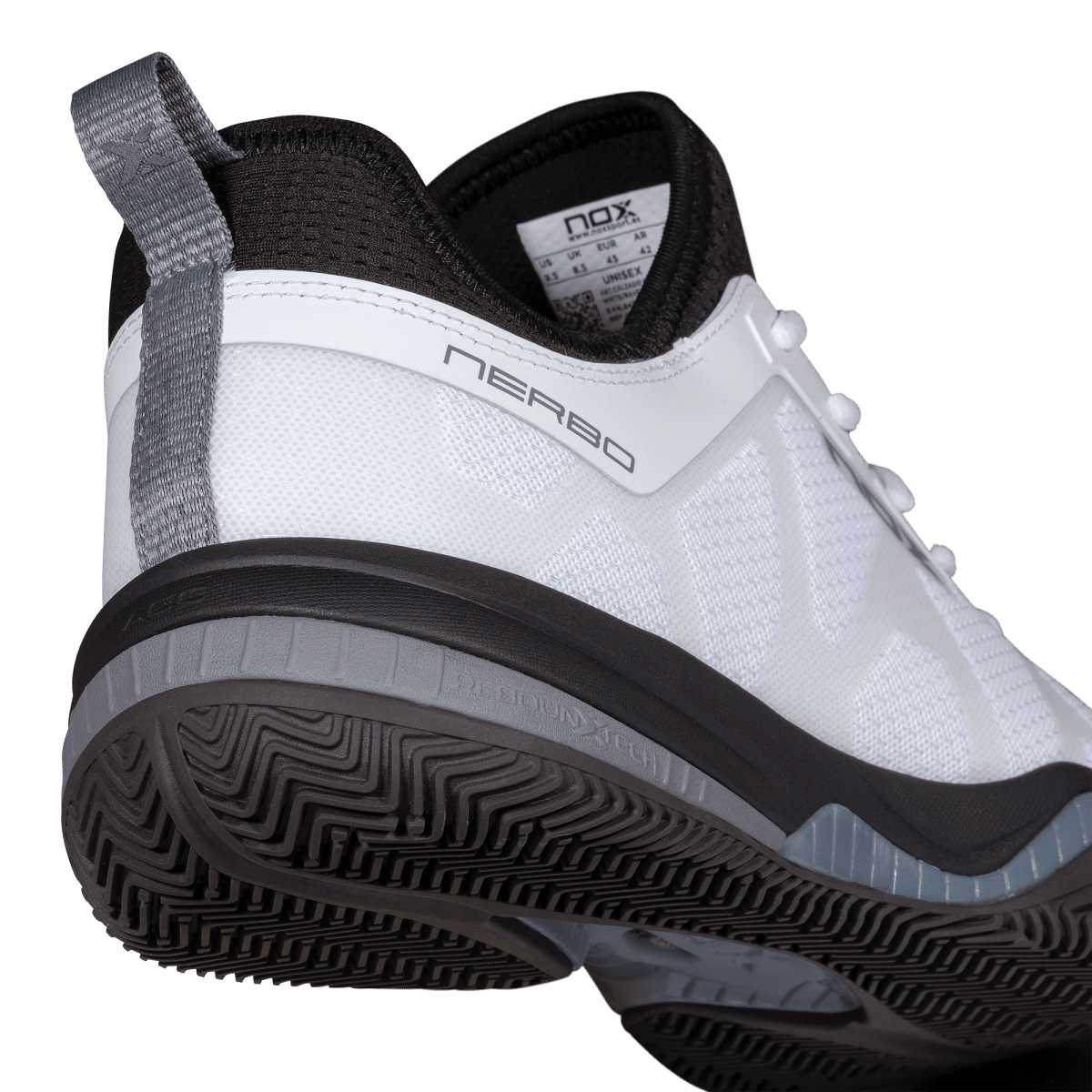 NERBO White/Raven Padel Shoes