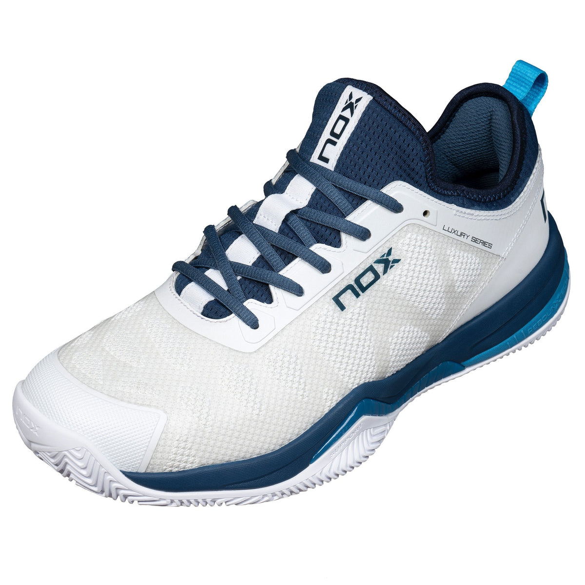 Padel shoes NERBO WHITE/BLUE SWEDISH